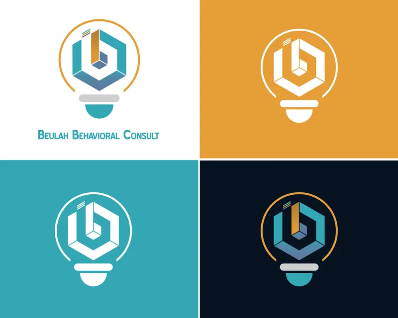 The logo in four colour versions