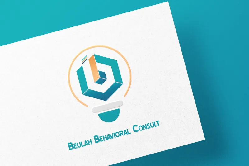 The logo printed on paper