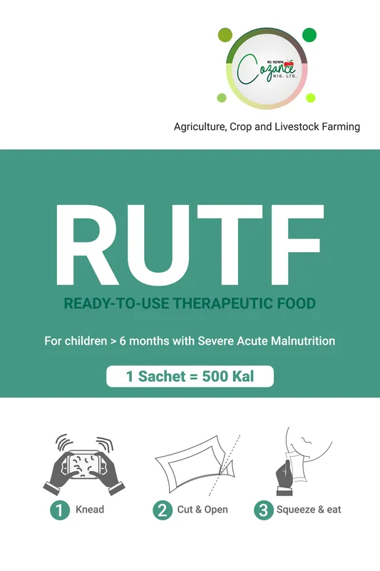 The RUTF ready-to-use therapeutic food sachet design