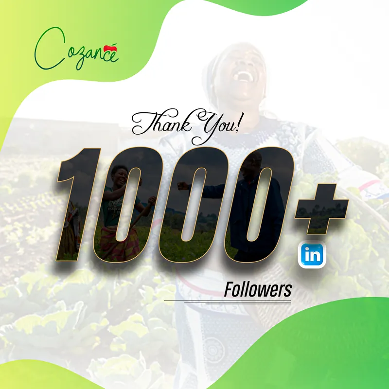 A thank-you post for a LinkedIn follower milestone