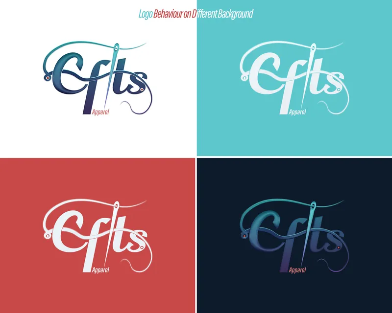 The logo in four colour versions