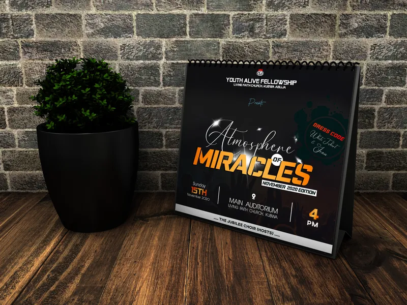 An Atmosphere of Miracles desk calendar