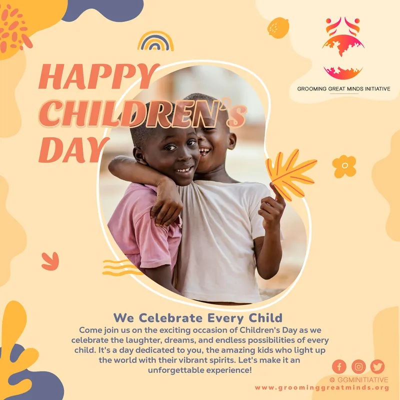 A Children's Day flyer