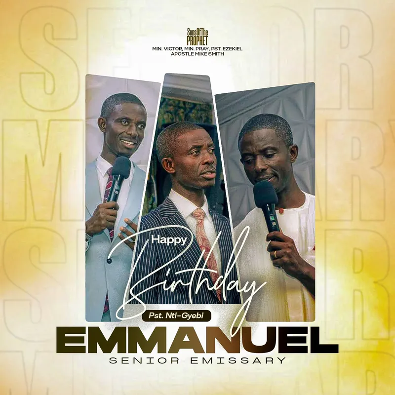 Flyer: Birthday tribute: Emmanuel