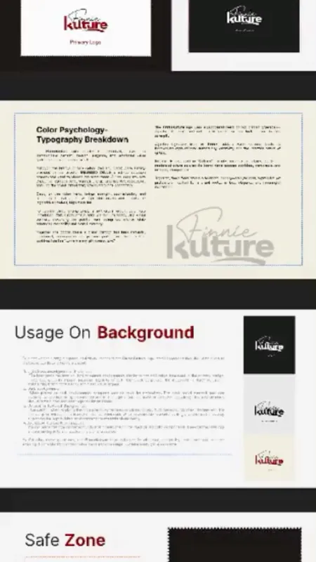 Brand design: Finnie Kulture brand guide