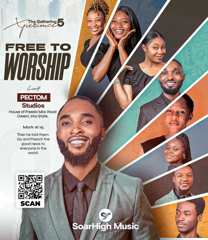 Flyer: Free to Worship: full lineup