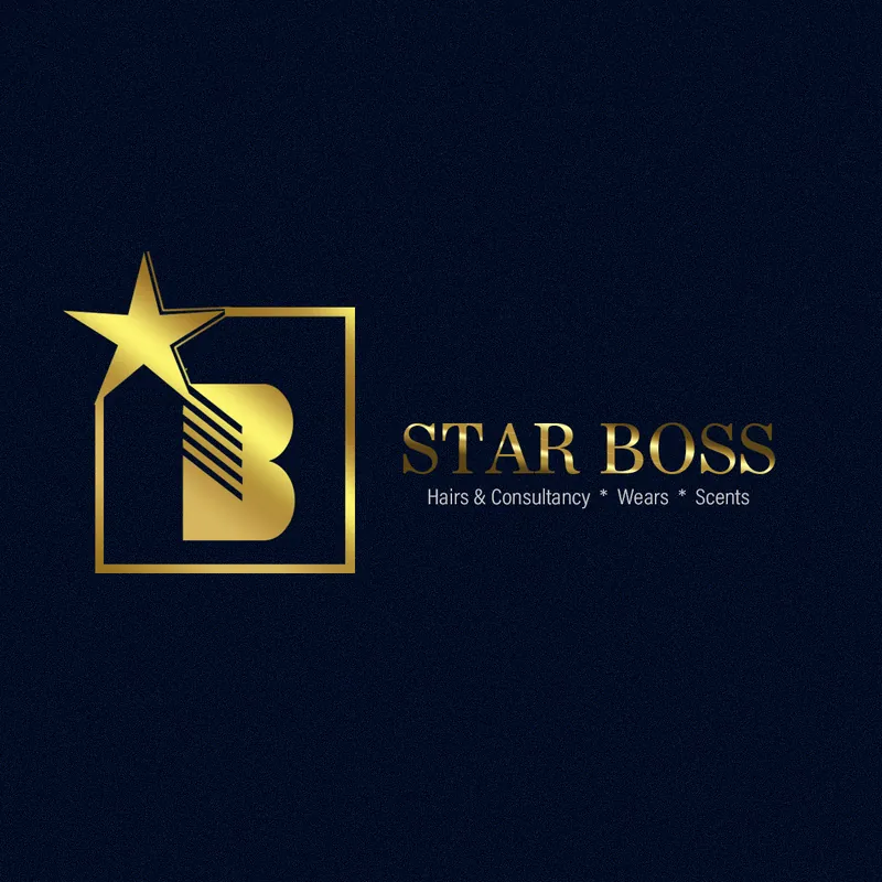 Star Boss logo in gold on navy