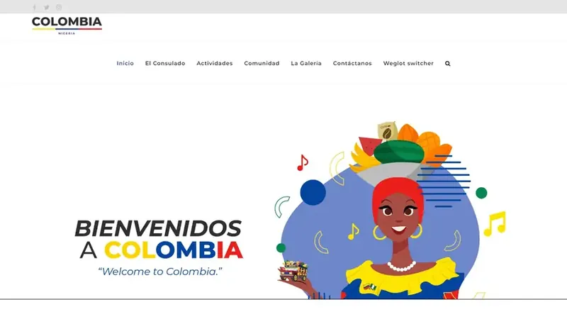 The Consulate of Colombia in Nigeria website
