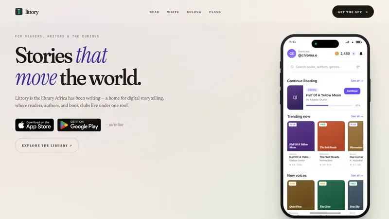 The Littory website